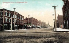Postcard Overview of Hurontario Street Collingwood Ontario Canada Circa 1905