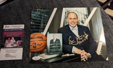NBA TNT BASKETBALL ERNIE JOHNSON SIGNED NBA 8X10 PHOTO WITH JSA