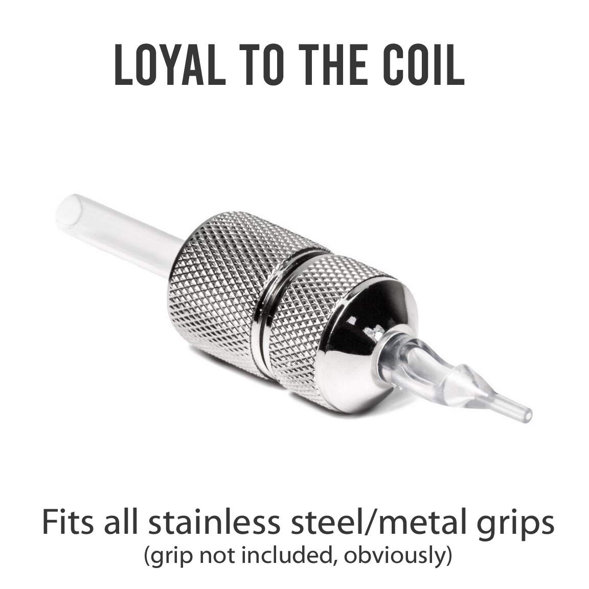 CLEAR Disposable Tattoo Tube FREEFLOW Gripless LONG Tip