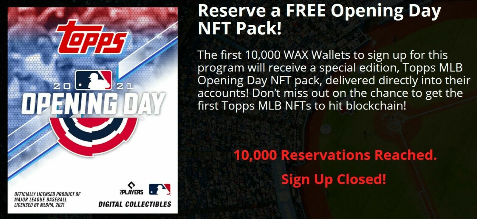 NFT – Kris Bryant 2021 Topps Opening Day – WAX Digital Crypto Baseball Card  – Red Fibra