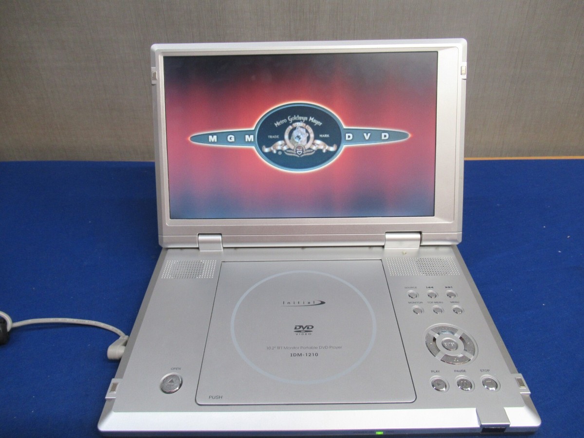 Initial IDM-1210 Portable DVD Player with Case 10.2 Inch