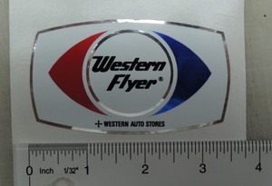 western flyer tricycle badge decal ebay western flyer wagon decal