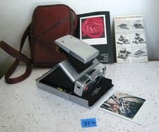 Working Polaroid SX70 ALPHA 1 tested w /film  case , manuals 752