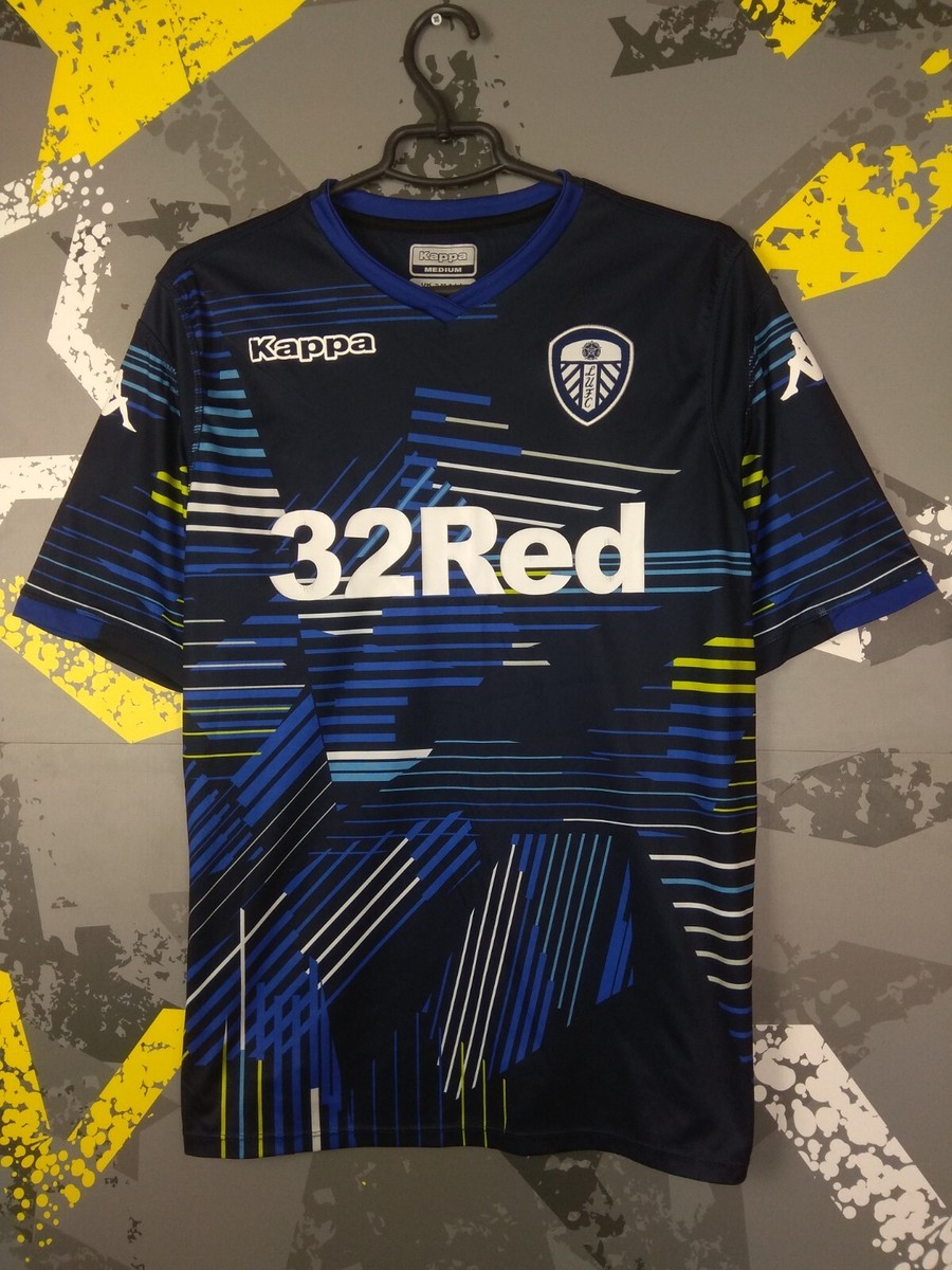 Leeds United Away football shirt 2018 2019 Kappa Polyester Mens