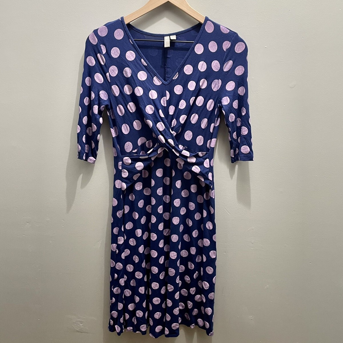 blue and purple polka dot dress Blue Polka Dots Puff Sleeve Vintage Chiffon Dress Jolly Vintage