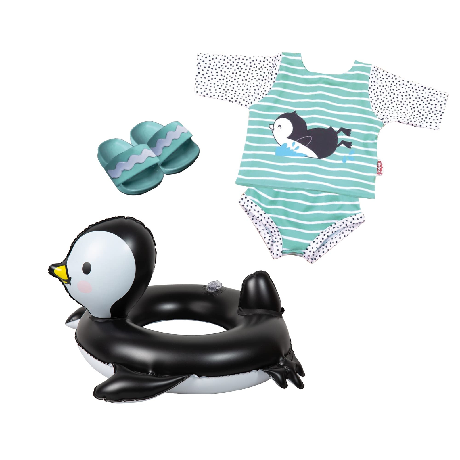 Heless - Poppen Zwemset Pinguin 35-45 cm NUOVO