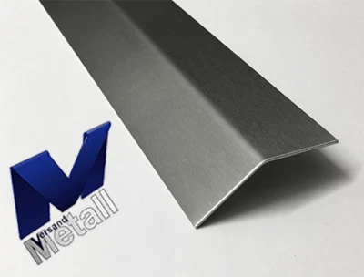 VERSANDMETALL 2,0m Edelstahlwinkel Eckschutz Winkel 135° L 2000mm AUSSEN Schliff K320