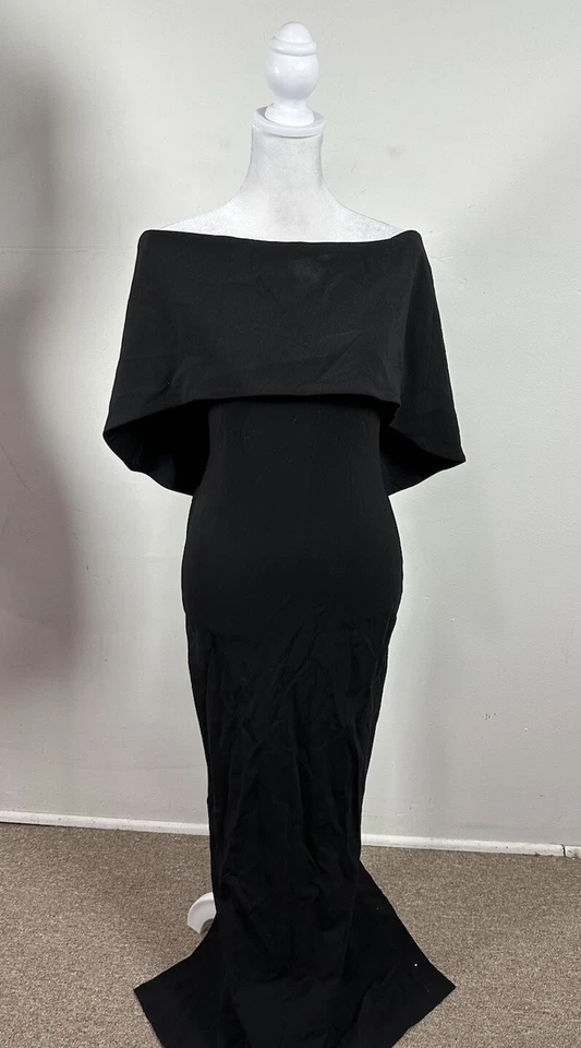 Nicole Miller Women’s Black Color Off The Shoulder Dress Size 4  - Image 2 of 4