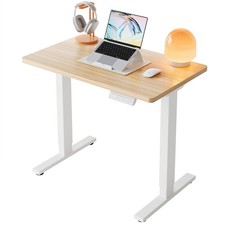 32" Small Electric Standing Desk Adjustable Height, 4 Memory Height Settings,...