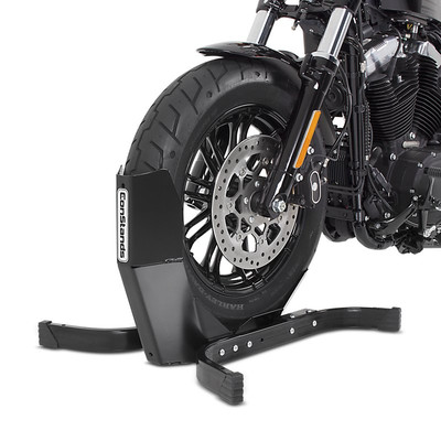 Motorcycle Wheel Chock for Custombike DH107 Front Stand ConStands Easy-Plus blac