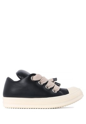 Rick Owens Jumbo Race Low Sneakers Black Milk Lamb RU01E5893 LLPPW2 131114869
