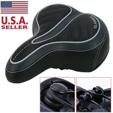 Bike Comfort Wide Big Bum Bicycle Cushion Extra Soft Sporty Saddle Seat Pad