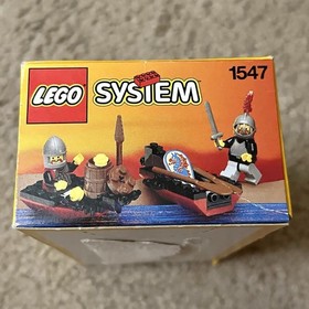 LEGO System Castle Black Knights Boat 1547 Brand New Sealed 1993