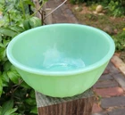 Anchor Hocking Glass Fire-King Jadeite Swirl Bowl 6" Diameter Fast Free Shipping