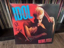 BILLY IDOL SIGNED AUTOGRAPHED LP VINYL REBEL YELL STEVE STEVENS RARE IN PERSON