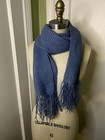 Blue Hand Knitted Scarf — photo 3