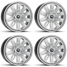 4x Alcar Hybrid Stahlfelgen 4-132800 01 silver 6.5Jx17 ET38 5x112 für Seat Tarra