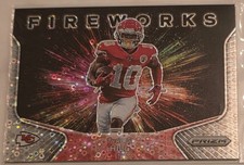 TYREEK HILL 2020 Panini Prizm Fireworks Silver No Huddle Disco #4 Chiefs
