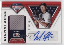 2019 Panini USA Baseball Stars & Stripes Signatures /299 Zack Hess #S-ZH Auto
