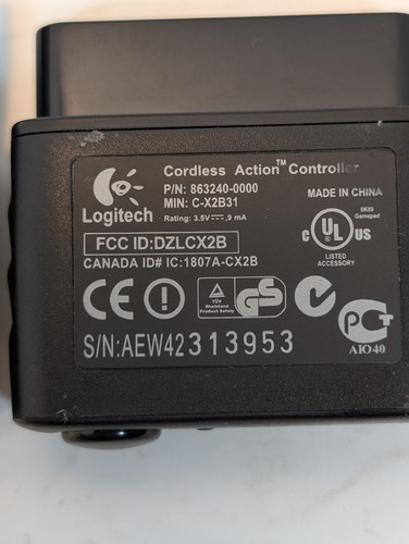 2x Logitech C-X2B31 Receiver Dongle for Cordless Action Controller 863240-0000 - Picture 10 of 11
