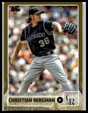 2015 Topps Gold #682 Christian Bergman Colorado Rockies 150/2015