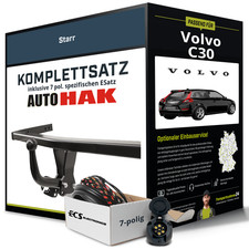 Für VOLVO C30 Typ 533 Anhängerkupplung starr +eSatz 7pol 10.2006-jetzt NEU
