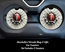 Football Crashing Car Coasters