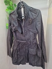 Firetrap Black Utility Cargo Jacket Size M Punk Grunge