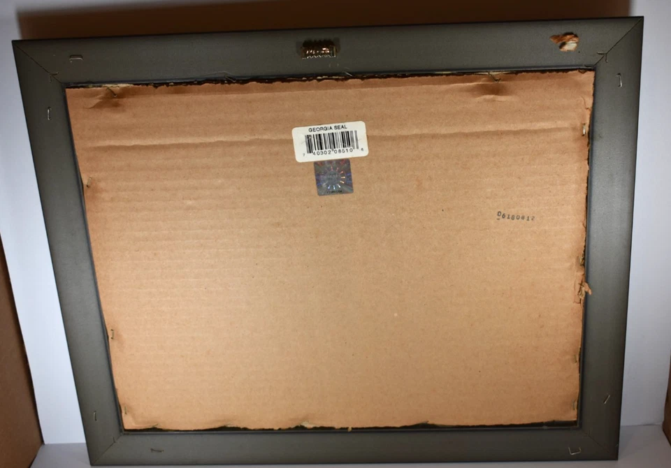 Framed Mirrored University of Georgia Seal Georgia Bulldogs Wall Art 17" X 14" - Image 4 of 4