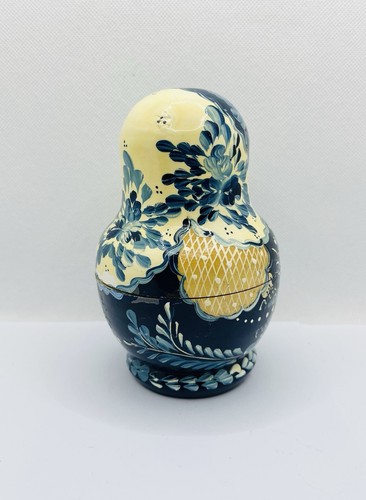 Vintage Russian Nesting Dolls Matryoshka Hand Painted Wooden 5 Piece Set Signed - Picture 5 of 22