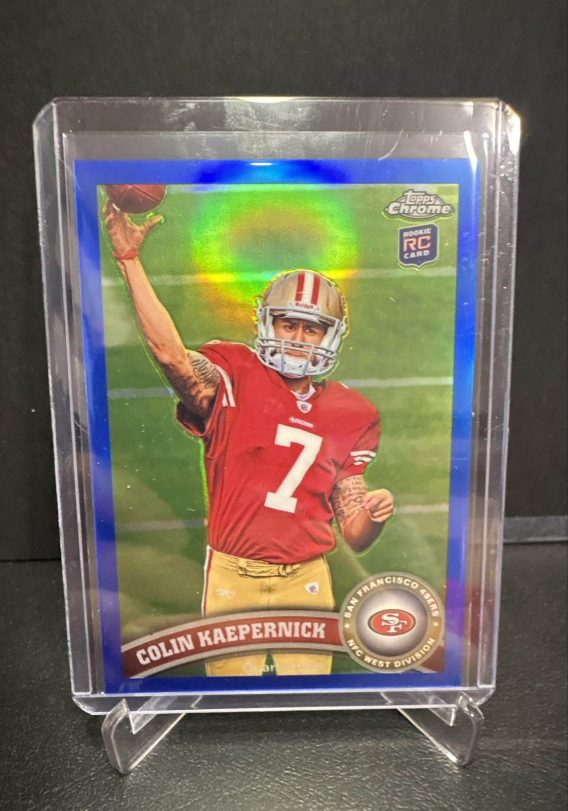 2011 Topps Chrome - Colin Kaepernick #25 Blue Refractor /199 (RC)