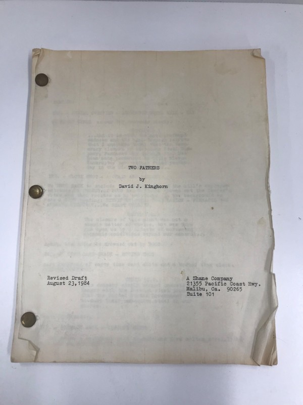 Revised August 23, 1984 script for Two Fathers by David J Kinghorn 