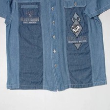 Vintage 95 Denim Shirt with Embroidery, Relax Fit, Size 95