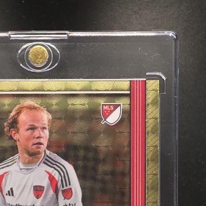 Samuel Sarver 2026 Topps Chrome MLS Soccer #CA-SV Rookie Auto SuperFractor 1/1 view 5