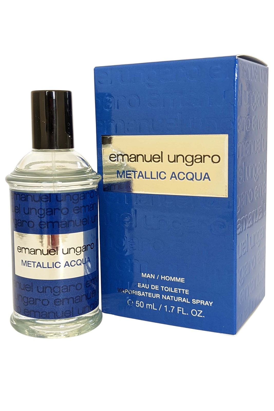 Ungaro Metallic Acqua Eau de Toilette Spray 50ml Mens Fragrance Woody Scent