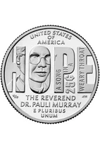 2024 P Rev Pauli Murray Am Women Series Uncirculated From US Mint roll.