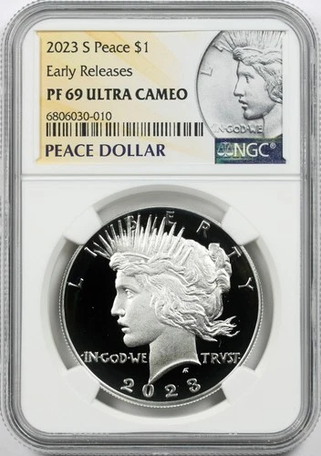 2023-S Proof $1 Peace Dollar NGC PF69 Ultra Cameo Early Releases