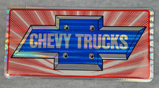 Vintage Chevy Trucks License Plate Sticker Pr...