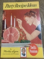 Vtg Swifts Premium Advertising Party Recipe Ideas Pamphlet Ephemera Martha Logan