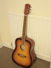 Rio Dreadnough Steel 6 String Acoustic Guitar - Please Read Description!