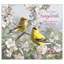 Legacy Publishing Group,  Songbirds by Hautman Brothers 2026 Wall Calendar, 13.3