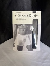Calvin Klein Cotton Classics Men's Boxer Briefs - Black, Size M, Pack of 3