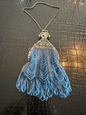 1920  s Art Deco Iridescent Glass Bead Purse-