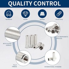 50Pcs Aluminum Arrow Insert Nock Thread ID 6.2mm Carbon Shaft Archery Hunting US