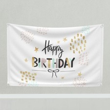 Custom Happy Birthday Banner: Personalized Party Backdrop