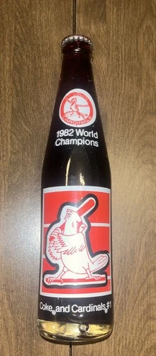 1982 St Louis Cardinals World Series Coca-Cola Coke Bottle Vintage SEALED FULL