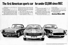 1969 Amc Amx Ad Poster 24 X 18 Inch Sweet