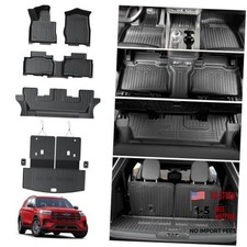 Floor Mats for 2020-2025 2026 Ford Explorer 7 seat Accessories, Cargo Mat with