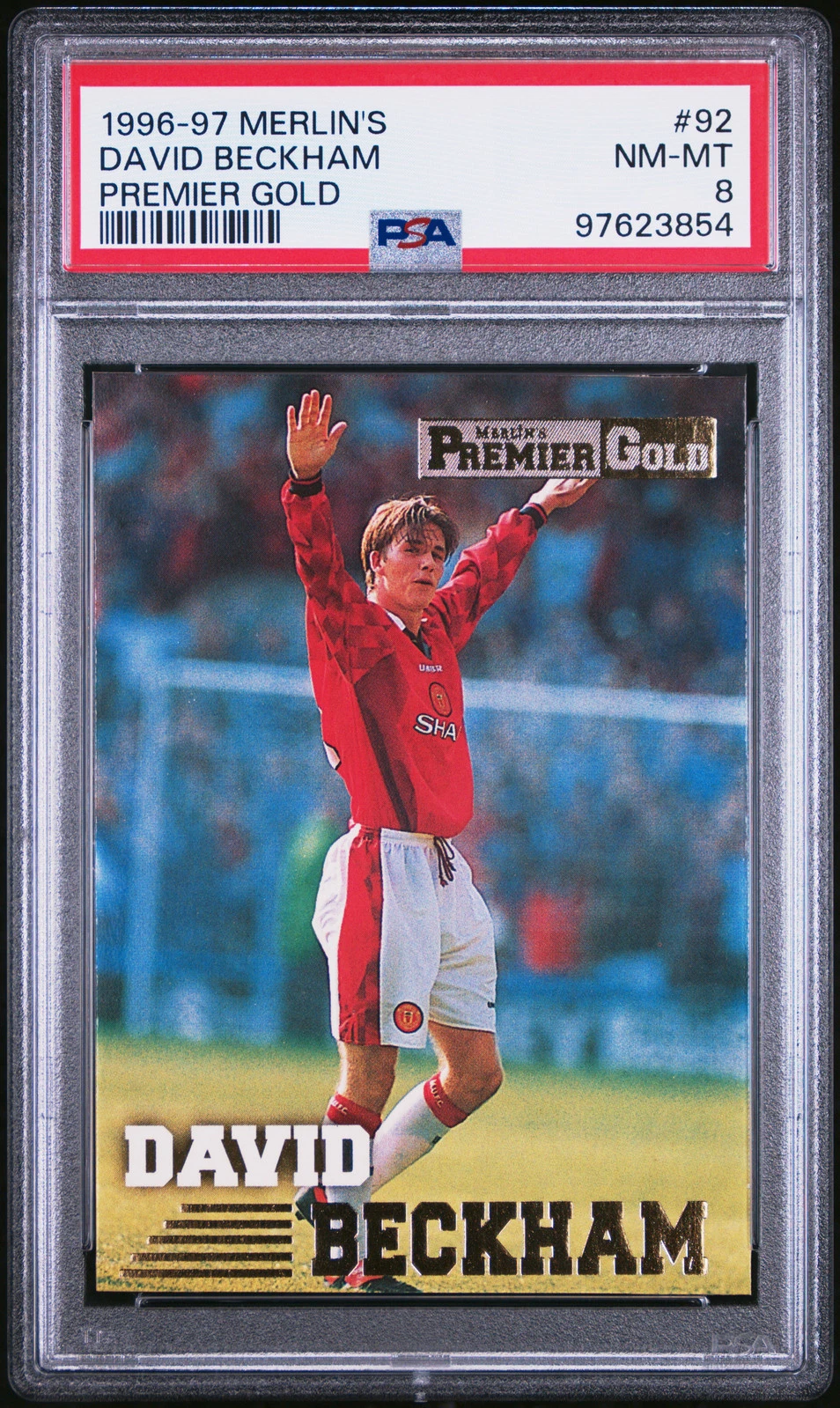 David Beckham trading card
