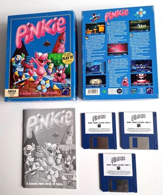 ORIGINAL Commodore Amiga Spiel OVP boxed - Pinkie - RARITÄT - aus Sammlung